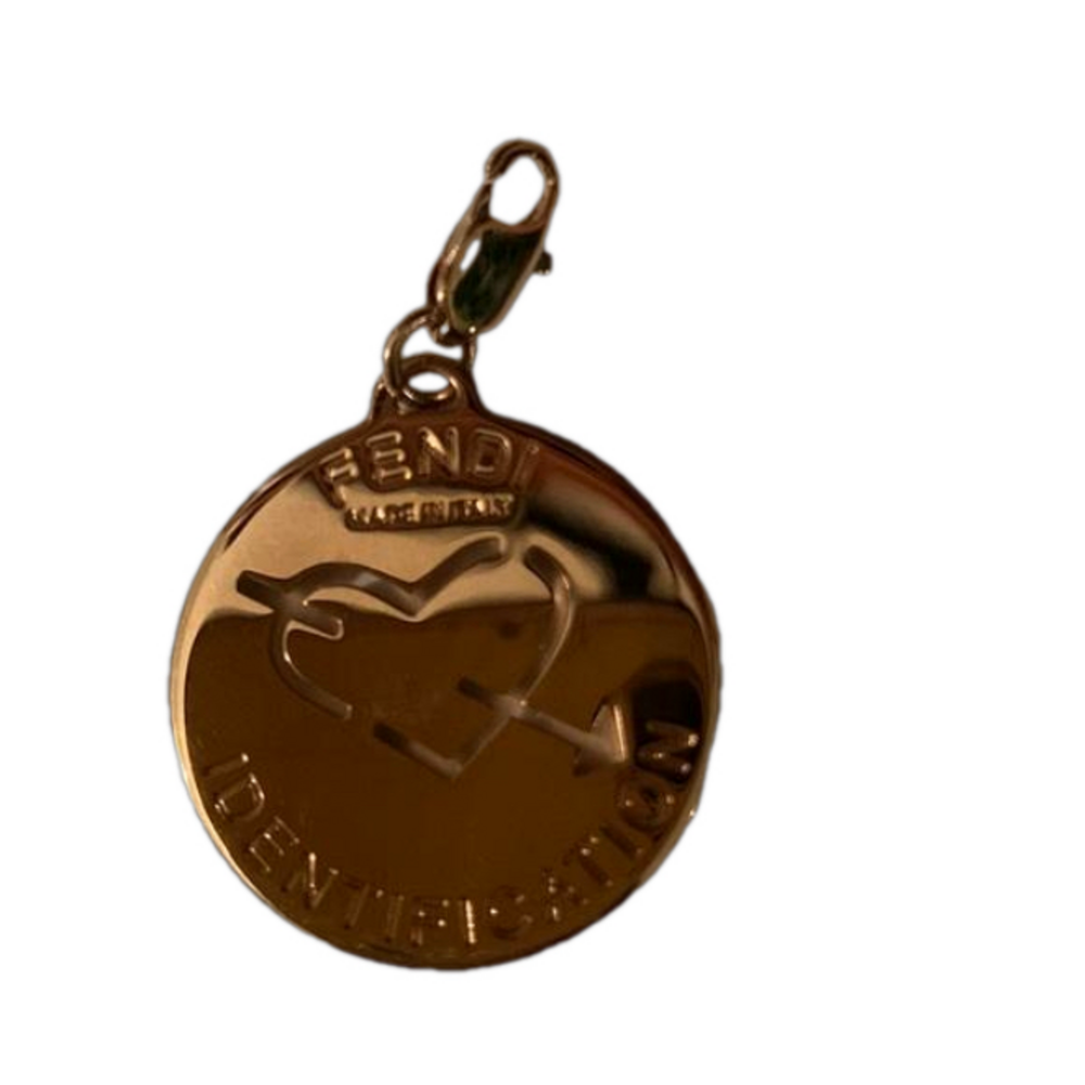 Fendi charm gold tone